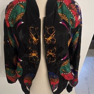 Multi Pattern Vintage Women's Bomber Jacket